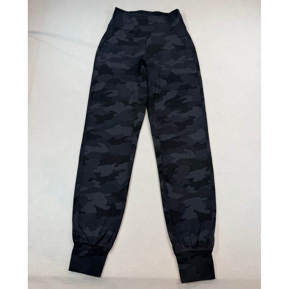 Lululemon Womens Align Athletic Performance Camo Deep Coal Multi Jogger Size 2